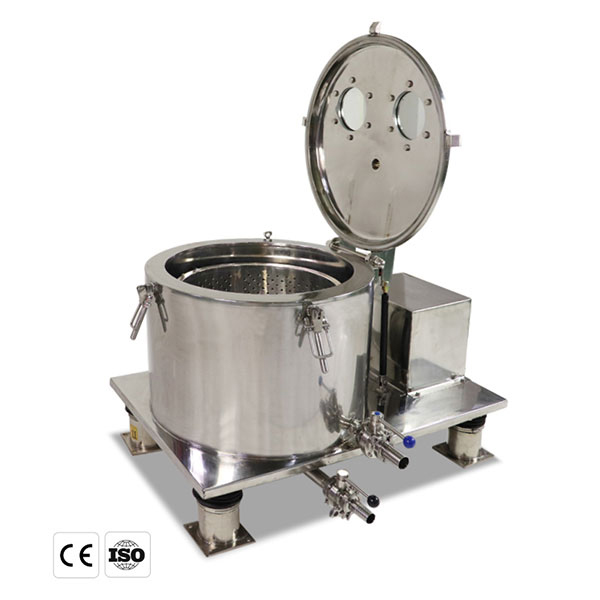 Top discharge stainless steel centrifuge