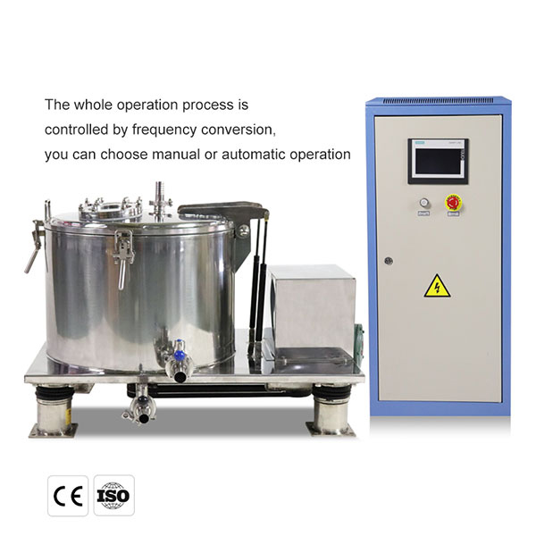 Top discharge stainless steel centrifuge