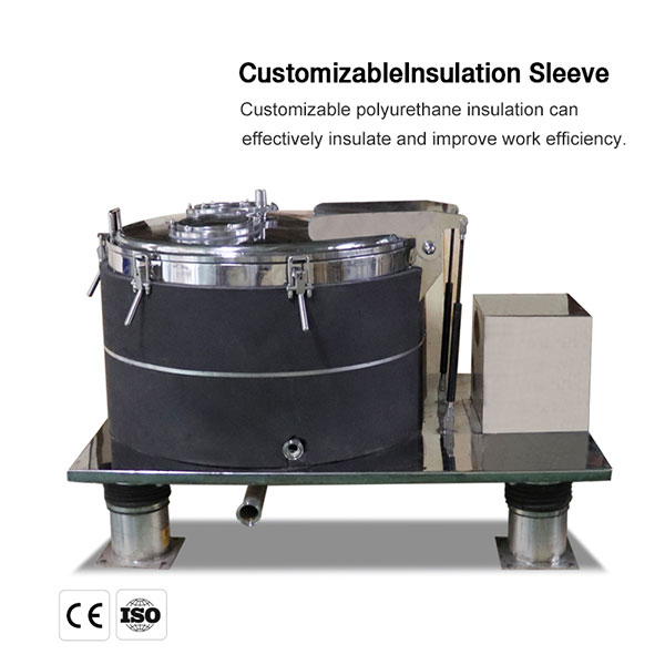 Top discharge stainless steel centrifuge