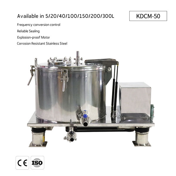 Top discharge stainless steel centrifuge