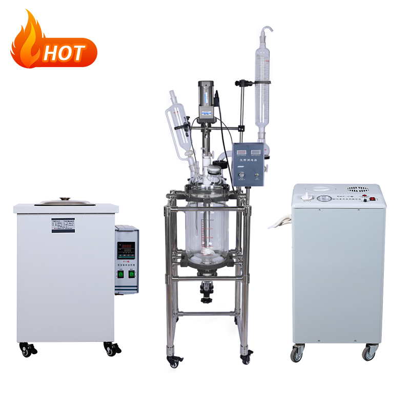 double walled glass reactor