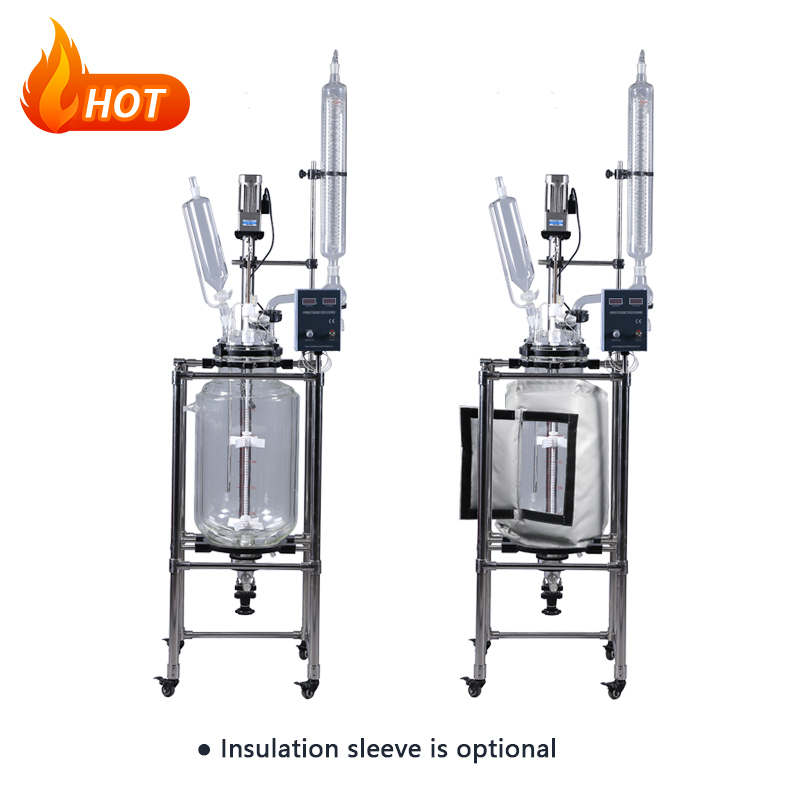100l jacketed glass reactor