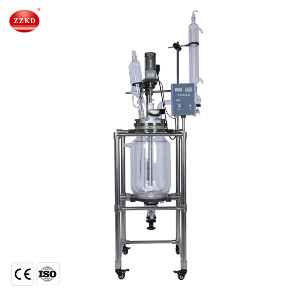 20l jacketed glass reactor