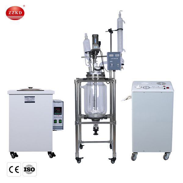 20l jacketed glass reactor