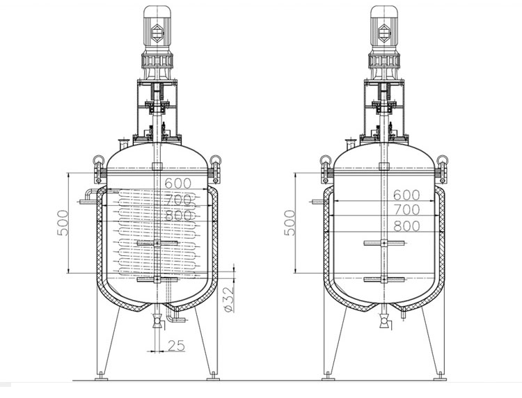 stainless steel chemical reactor stainless steel chemical reactor